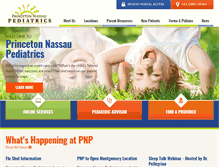 Tablet Screenshot of princetonnassaupediatrics.com